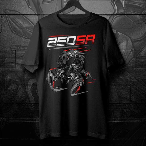 CFMoto 250SR T-shirt Nebula Black Merchandise & Clothing Motorcycle Apparel