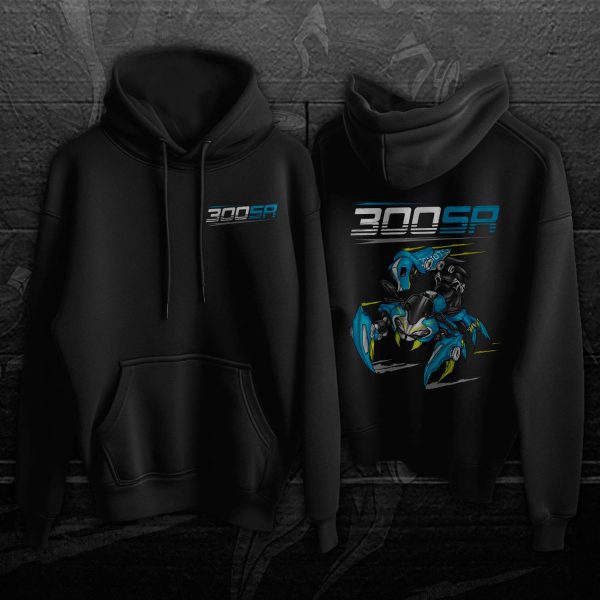 CFMoto 300SR Hoodie 2020-2023 Turquoise Blue Merchandise & Clothing Motorcycle Apparel