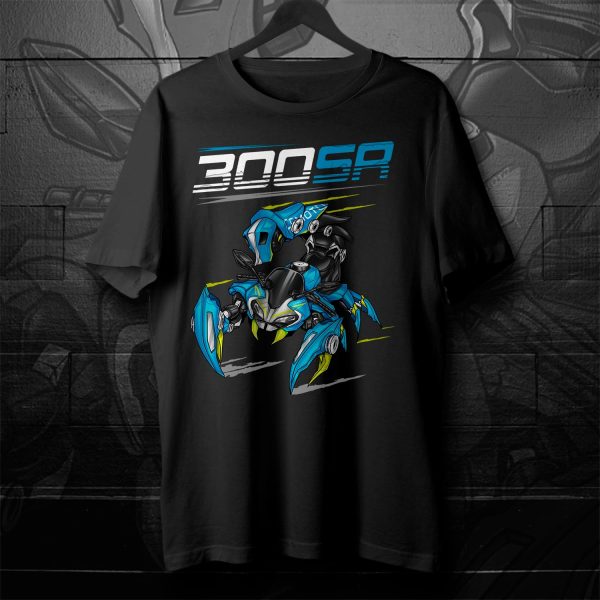 CFMoto 300SR T-shirt 2020-2023 Turquoise Blue Merchandise & Clothing Motorcycle Apparel
