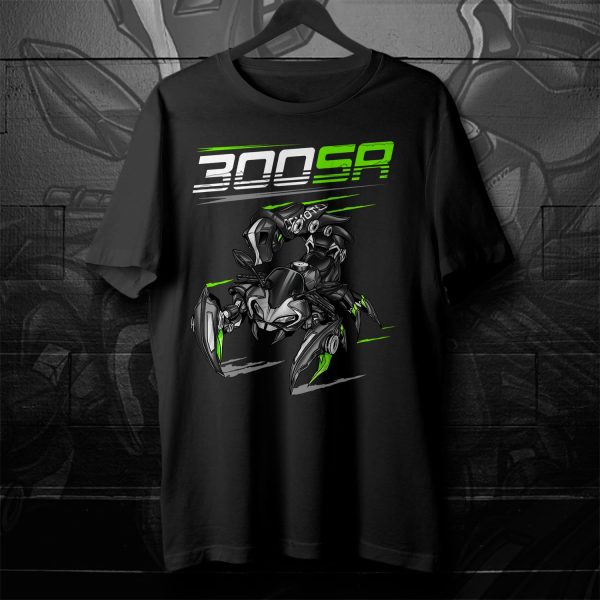 CFMoto 300SR T-shirt 2022-2023 Black Merchandise & Clothing Motorcycle Apparel