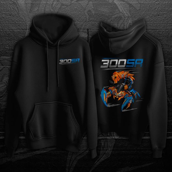 CFMoto 300SR Hoodie 2022-2023 Lava Orange Merchandise & Clothing Motorcycle Apparel