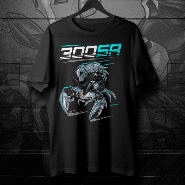 CFMoto 300SR T-shirt 2023 Ghost Grey Merchandise & Clothing Motorcycle Apparel
