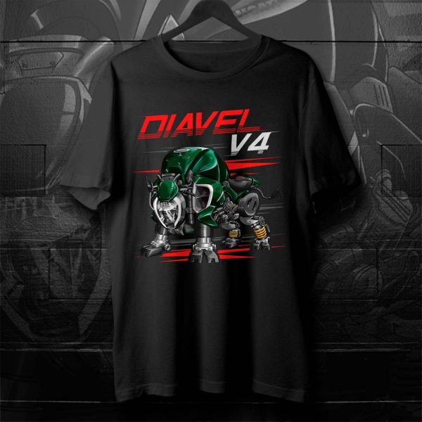 Ducati Diavel V4 Bull T-shirt Bentley Clothing & Merchandise Motorcycle Apparel