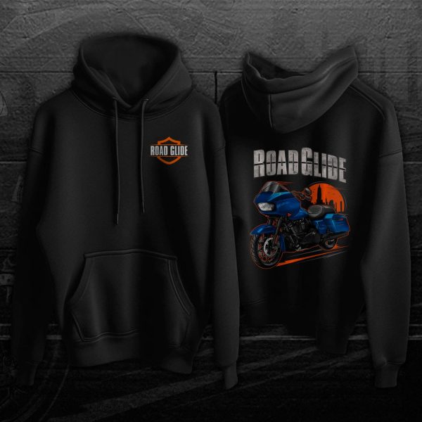 Harley Road Glide Special Hoodie 2015-2016 Special Superior Blue Merchandise & Clothing Motorcycle Apparel