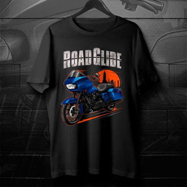 Harley Road Glide Special T-shirt 2015-2016 Special Superior Blue Merchandise & Clothing Motorcycle Apparel