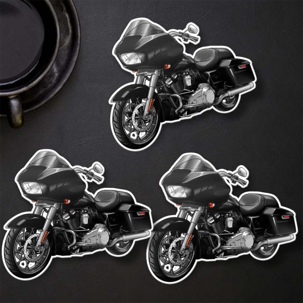 Harley Road Glide Hoodie 2015-2023 Vivid Black Merchandise & Clothing Motorcycle Apparel