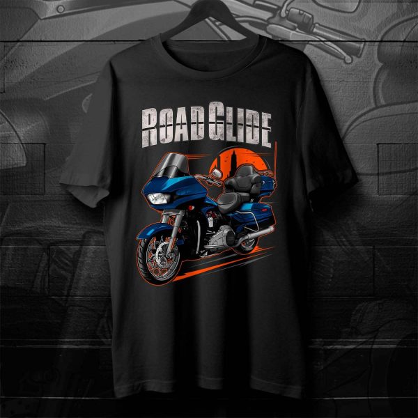 Harley Road Glide CVO T-shirt 2015 CVO Abyss Blue & Crushed Sapphire Merchandise & Clothing
