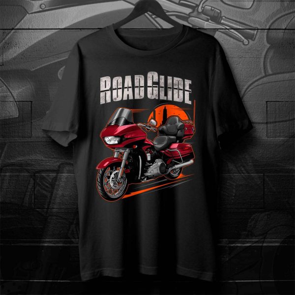 Harley Road Glide CVO T-shirt 2015 CVO Burgundy Blaze & Typhoon Maroon Merchandise & Clothing