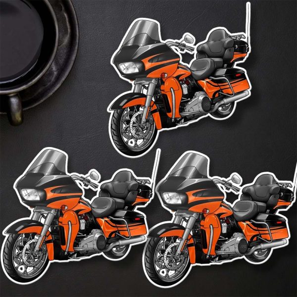 Harley Road Glide CVO Stickers 2015 CVO Carbon Dust & Autumn Sunset Merchandise & Clothing