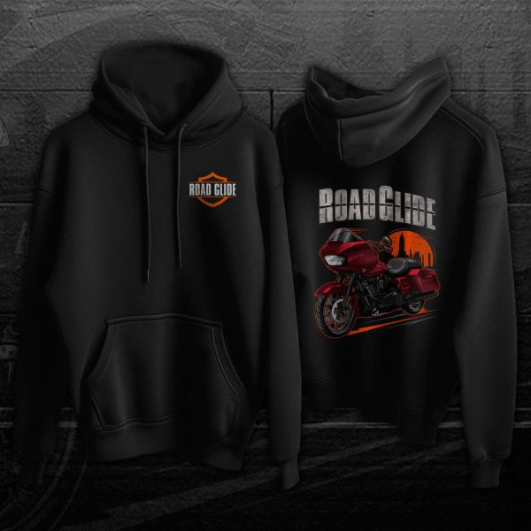 Harley Road Glide Hoodie 2015 Mysterious Red Sunglo Merchandise & Clothing Motorcycle Apparel