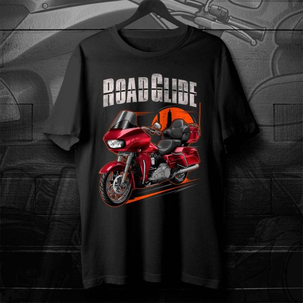 Harley Road Glide Ultra T-shirt 2016-2017 Ultra Mysterious Red Sunglo & Velocity Red Sunglo Merchandise & Clothing Motorcycle Apparel