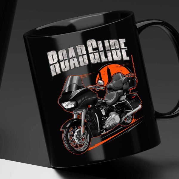 Harley Road Glide Ultra Mug 2016-2019 Ultra Vivid Black Merchandise & Clothing Motorcycle Apparel
