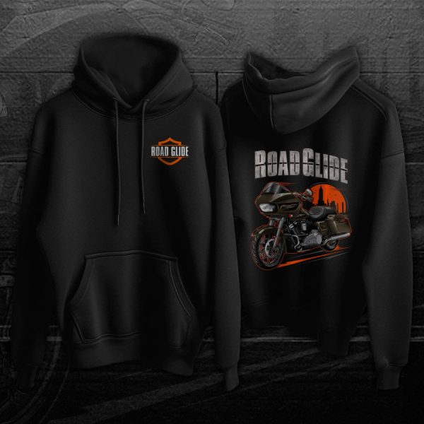 Harley Road Glide Special Hoodie 2016 Hard Candy Black Gold Merchandise & Clothing Motorcycle Apparel