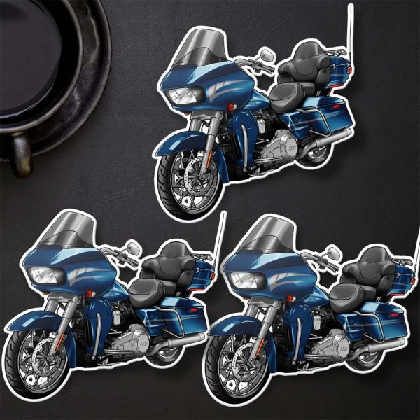 Harley Road Glide Ultra Stickers 2016 Ultra Cosmic Blue Pearl Merchandise & Clothing Motorcycle Apparel