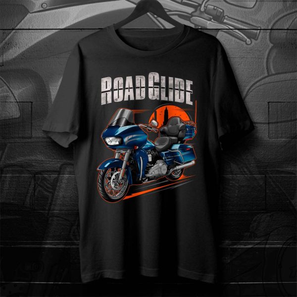 Harley Road Glide Ultra T-shirt 2016 Ultra Cosmic Blue Pearl Merchandise & Clothing Motorcycle Apparel