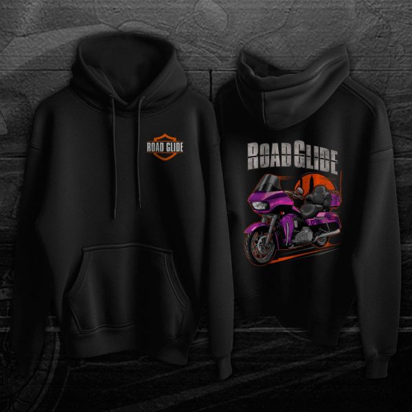 Harley Road Glide Ultra Hoodie 2016 Ultra Purple Fire & Blackberry Smoke Merchandise & Clothing Motorcycle Apparel