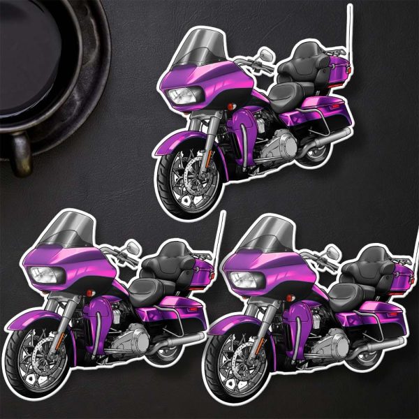 Harley Road Glide Ultra Stickers 2016 Ultra Purple Fire & Blackberry Smoke Merchandise & Clothing Motorcycle Apparel