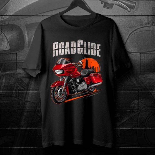 Harley Road Glide Special T-shirt 2017-2018 Special Hard Candy Hot Rod Red Flake Merchandise & Clothing Motorcycle Apparel