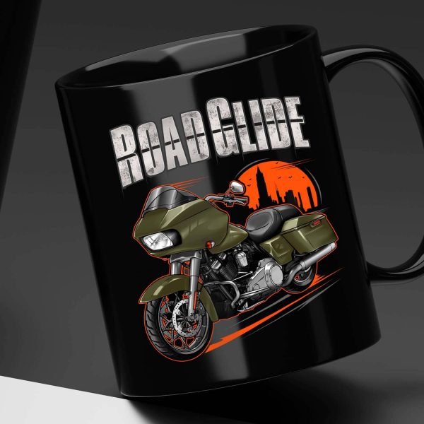 Harley Road Glide Special Mug 2017 Special Olive Gold Merchandise & Clothing Motorcycle Apparel