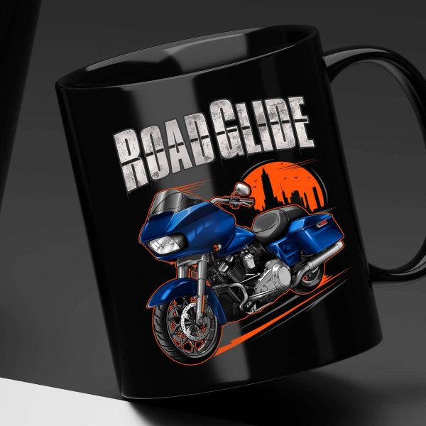 Harley Road Glide Mug 2017 Superior Blue Merchandise & Clothing Motorcycle Apparel