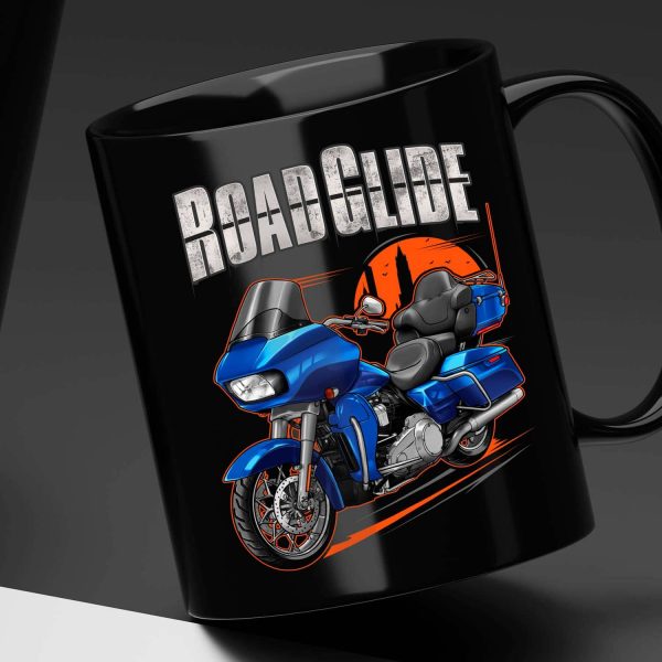 Harley Road Glide Ultra Mug 2017 Ultra Bonneville Blue & Fathom Blue Merchandise & Clothing Motorcycle Apparel