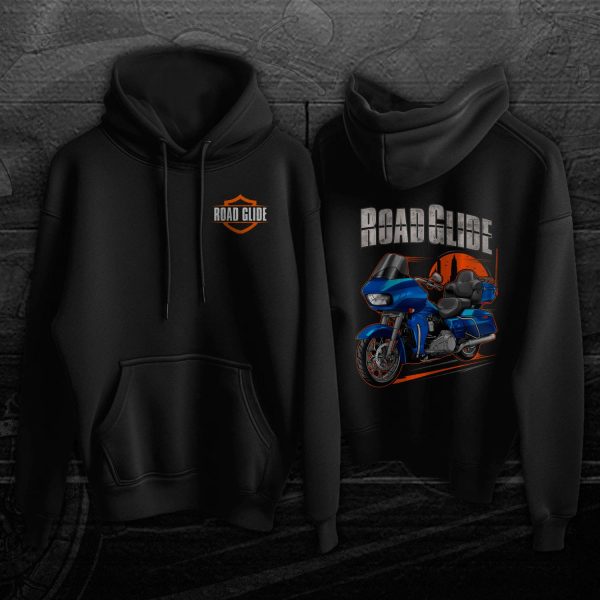 Harley Road Glide Ultra Hoodie 2017 Ultra Bonneville Blue & Fathom Blue Merchandise & Clothing Motorcycle Apparel