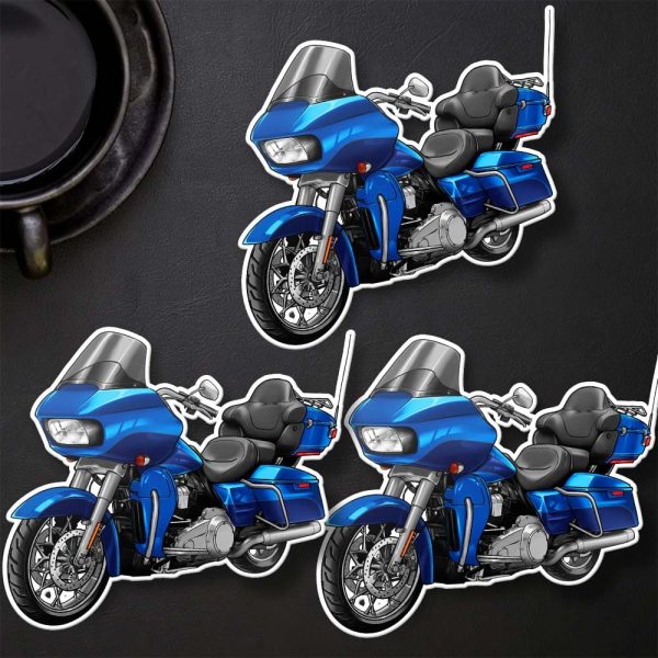 Harley Road Glide Ultra Stickers 2017 Ultra Bonneville Blue & Fathom Blue Merchandise & Clothing Motorcycle Apparel