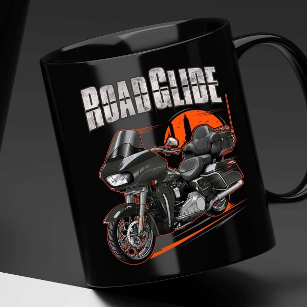 Harley Road Glide Ultra Mug 2018 Industrial Gray Merchandise & Clothing Motorcycle Apparel