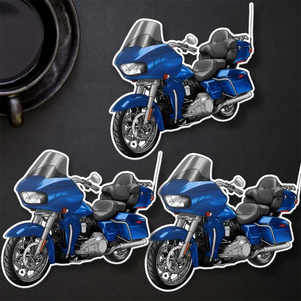 Harley Road Glide Ultra Stickers 2018 Ultra Electric Blue Merchandise & Clothing Motorcycle Apparel