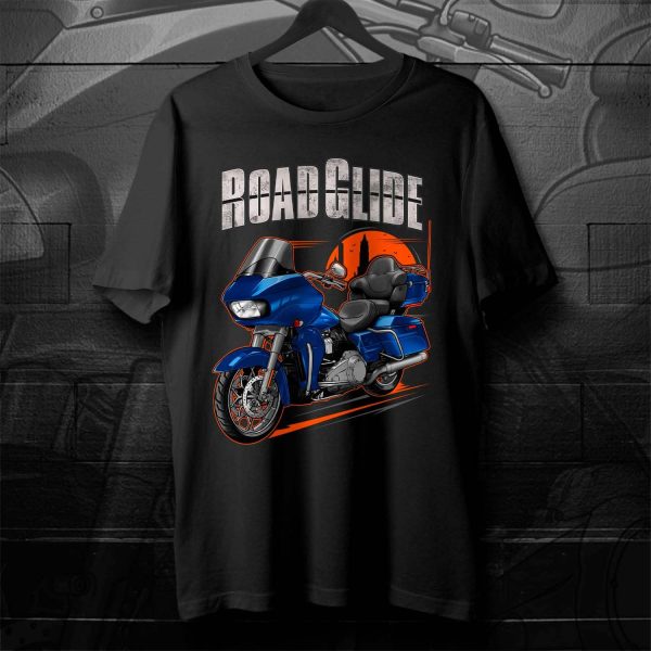 Harley Road Glide Ultra T-shirt 2018 Ultra Electric Blue Merchandise & Clothing Motorcycle Apparel