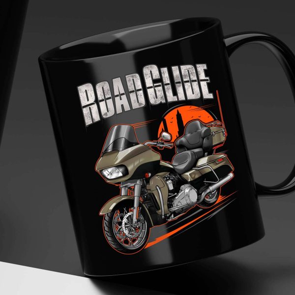 Harley Road Glide Ultra Mug 2018 Ultra Silver Fortune & Black Tempest Merchandise & Clothing Motorcycle Apparel