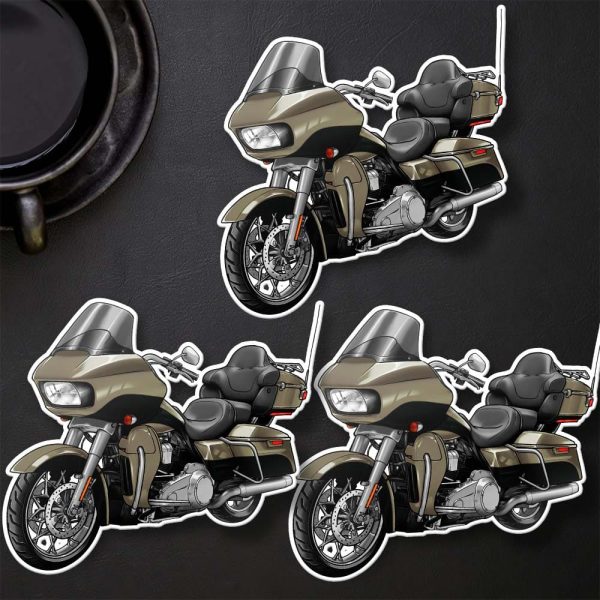 Harley Road Glide Ultra Stickers 2018 Ultra Silver Fortune & Black Tempest Merchandise & Clothing Motorcycle Apparel