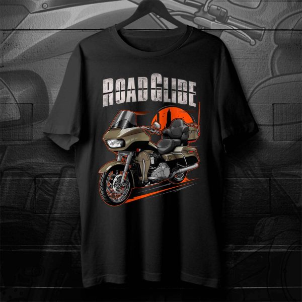 Harley Road Glide Ultra T-shirt 2018 Ultra Silver Fortune & Black Tempest Merchandise & Clothing Motorcycle Apparel