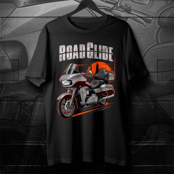 Harley Road Glide Ultra T-shirt 2018 Ultra Silver Fortune & Sumatra Brown Merchandise & Clothing Motorcycle Apparel