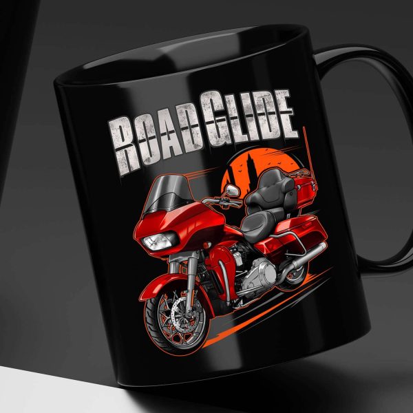 Harley Road Glide Ultra Mug 2018 Ultra Wicked Red & Twisted Cherry Merchandise & Clothing Motorcycle Apparel