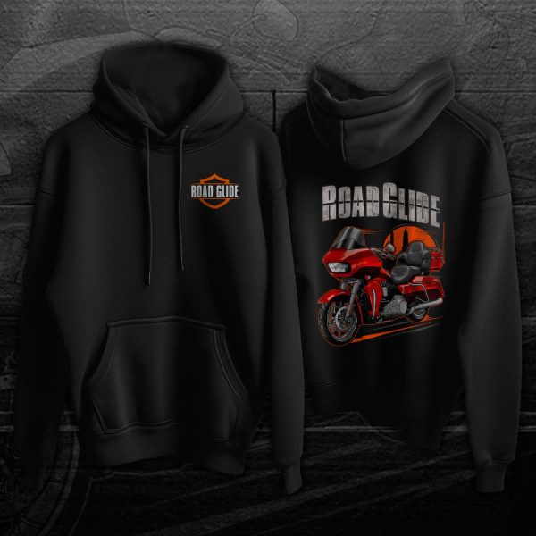 Harley Road Glide Ultra Hoodie 2018 Ultra Wicked Red & Twisted Cherry Merchandise & Clothing Motorcycle Apparel