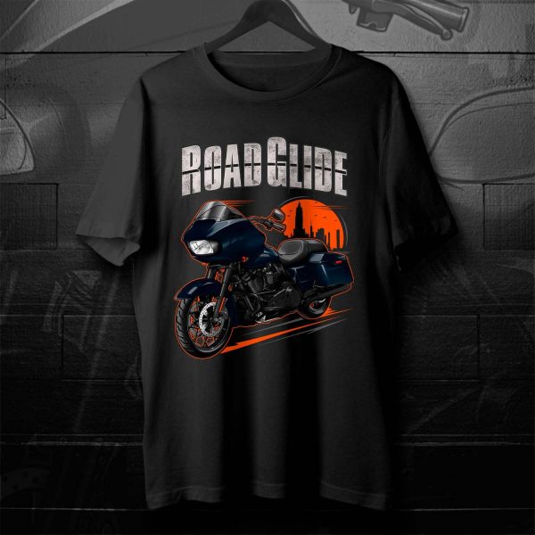 Harley Road Glide Special T-shirt 2019 Billiard Blue Merchandise & Clothing Motorcycle Apparel