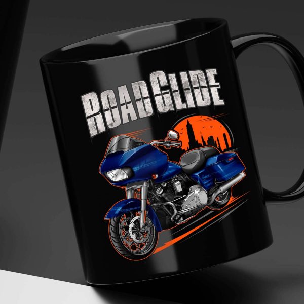 Harley Road Glide Mug 2019 Blue Max Merchandise & Clothing Motorcycle Apparel