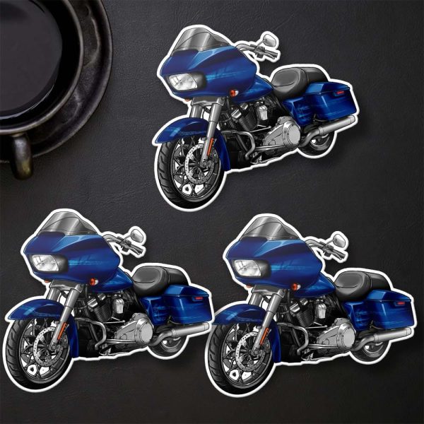 Harley Road Glide Hoodie 2019 Blue Max Merchandise & Clothing Motorcycle Apparel