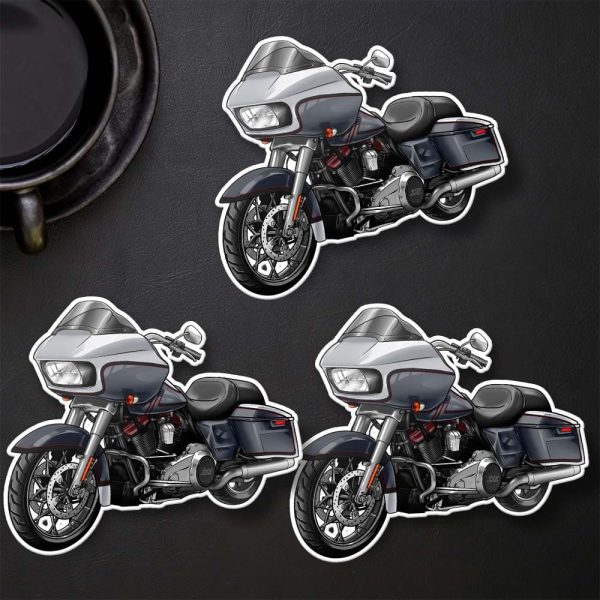 Harley Road Glide CVO Stickers 2019 CVO Lightning Silver & Charred Steel Merchandise & Clothing
