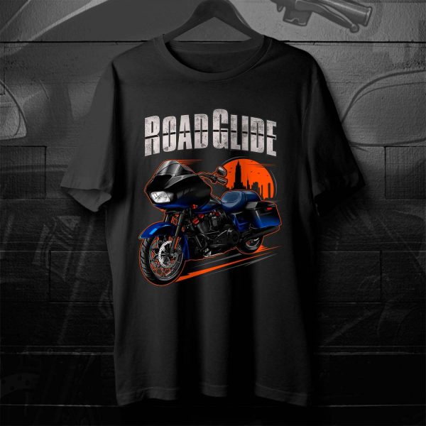 Harley Road Glide CVO T-shirt 2019 CVO Mako Shark Fade Merchandise & Clothing