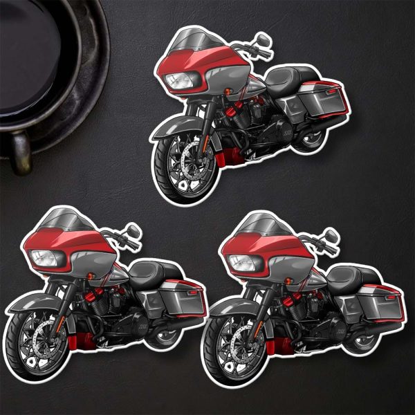 Harley Road Glide CVO Stickers 2019 CVO Red Pepper & Magnetic Gray & Black Hole Merchandise & Clothing