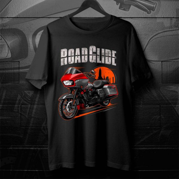 Harley Road Glide CVO T-shirt 2019 CVO Red Pepper & Magnetic Gray & Black Hole Merchandise & Clothing