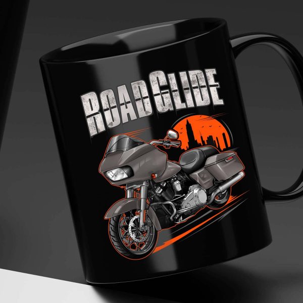Harley Road Glide Mug 2019 Industrial Gray Merchandise & Clothing Motorcycle Apparel