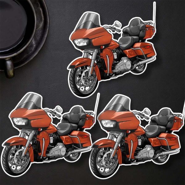 Harley Road Glide Ultra Stickers 2019 Ultra Scorched Orange & Black Denim Merchandise & Clothing Motorcycle Apparel