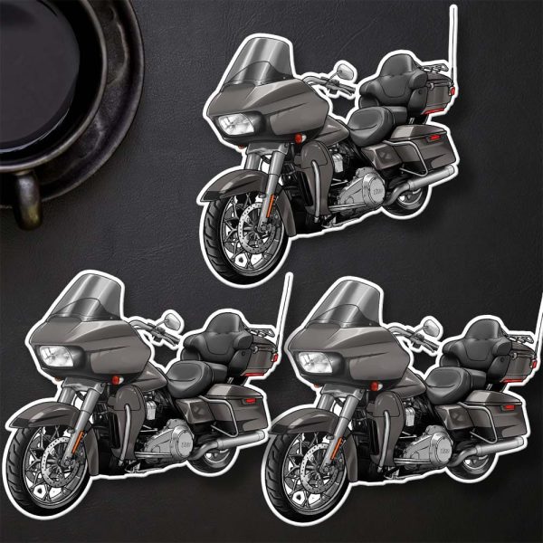 Harley Road Glide Ultra Stickers 2019 Ultra Silver Flux & Black Fuse Merchandise & Clothing Motorcycle Apparel