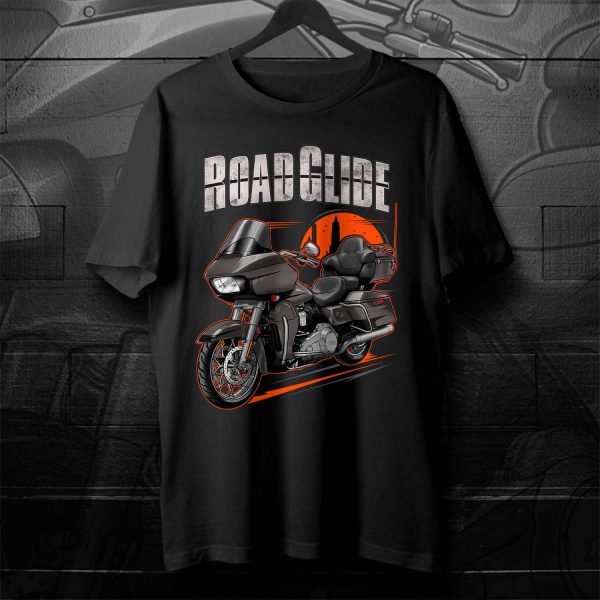 Harley Road Glide Ultra T-shirt 2019 Ultra Silver Flux & Black Fuse Merchandise & Clothing Motorcycle Apparel