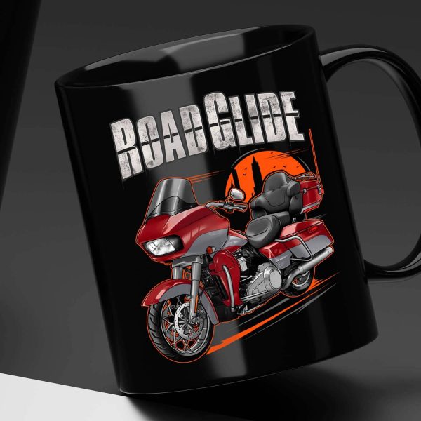 Harley Road Glide Ultra Mug 2019 Ultra Wicked Red & Barracuda Silver Merchandise & Clothing Motorcycle Apparel