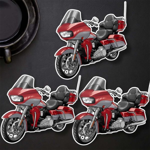 Harley Road Glide Ultra Stickers 2019 Ultra Wicked Red & Barracuda Silver Merchandise & Clothing Motorcycle Apparel