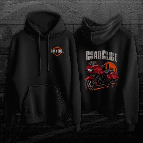 Harley Road Glide Special Hoodie 2019 Wicked Red Denim Merchandise & Clothing Motorcycle Apparel